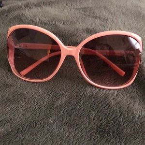 Pink 60s inspired sunglasses